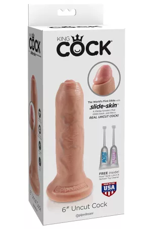 Dildo 17,5 cm mit Vorhaut - King Cock