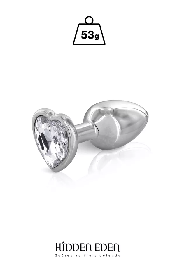 Plug bijou coeur aluminium S - Hidden Eden Plug bijou coeur aluminium S - Hidden Eden