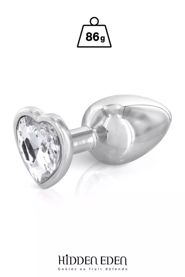 Plug bijou coeur aluminium M - Hidden Eden Plug bijou coeur aluminium M - Hidden Eden