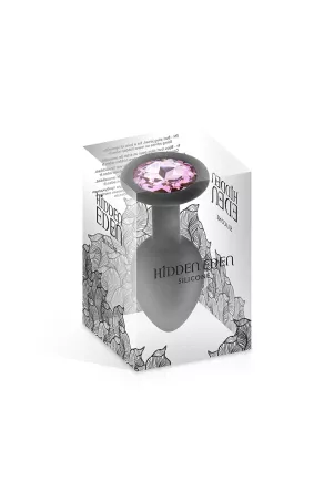 Black silicone jewelry plug S