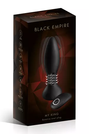 Ferngesteuerter Analplug mit rotierender Kugel