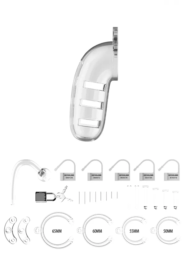 Gabbietta di castità 14cm con spina - ManCage 12