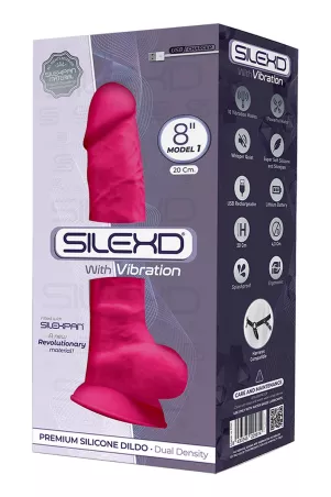 Rosa Doppeldichte Vibrator 20 cm