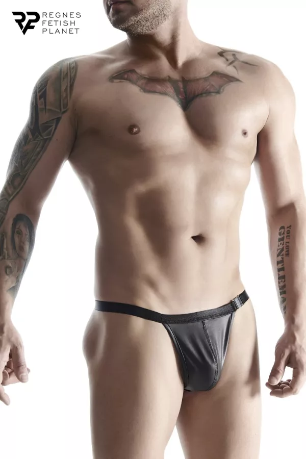 String nero wetlook String nero wetlook