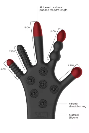 silicone stimulation glove