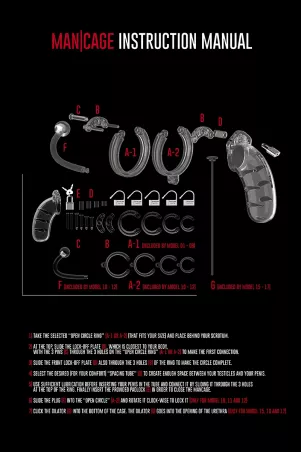 Chastity cage 12.5cm with urethra plug - ManCage 17