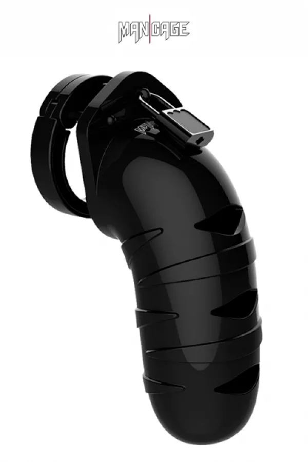 Cage of chastity 14cm ManCage 05 black Cage of chastity 14cm ManCage 05 black
