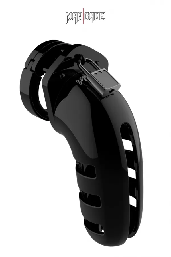 Cage of chastity 14cm ManCage 06 black Cage of chastity 14cm ManCage 06 black