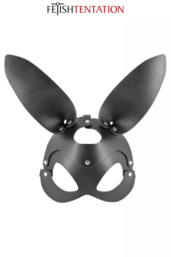 Maschera coniglietto in pelle regolabile Maschera coniglietto in pelle regolabile