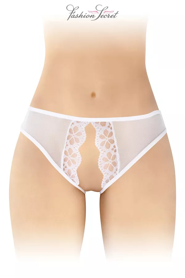 Culotte blanche ouverte Ambre - Fashion Secret Culotte blanche ouverte Ambre - Fashion Secret