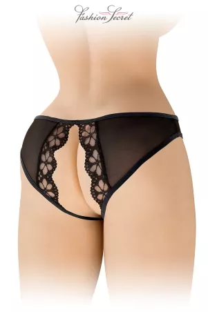 Amber offenes schwarzes Höschen