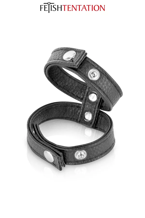Double cockring simili leather Double cockring simili leather