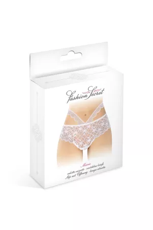 Culotte ouverte blanche Marie - Fashion Secret