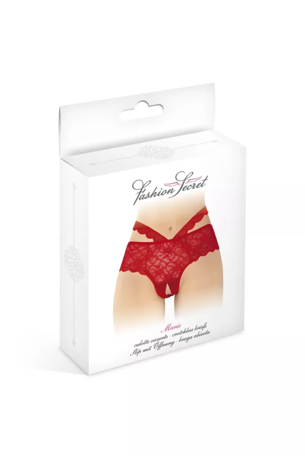 Mutande rosse Marie - Fashion Secret
