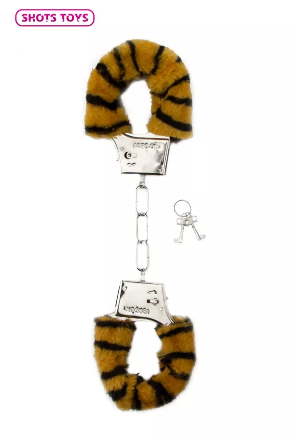 Schuhe Pelz Handschellen - Tiger Schuhe Pelz Handschellen - Tiger