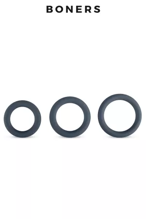 Kit of 3 penis rings