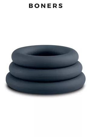 Kit of 3 penis rings