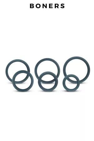 Set di 6 grandi anelli del pene