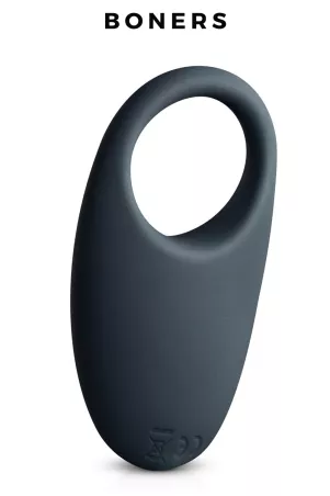 Boners Anello vibrante – Cockring ricaricabile nero