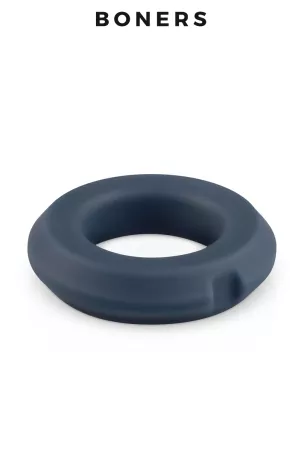 Anneau pénien silicone et acier - Boners