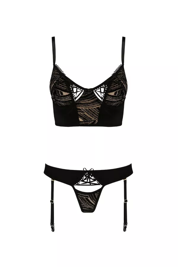 Lara suspender and bustier panty set