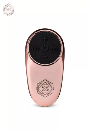Rosy Gold Vibrating Egg – Remote Control, 10 Modes, Waterproof