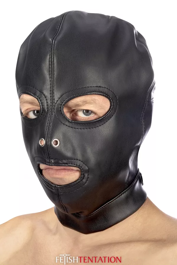 Maschera BDSM 3 aperture Simili in pelle