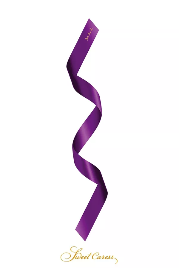 Fascia BDSM in raso viola Fascia BDSM in raso viola