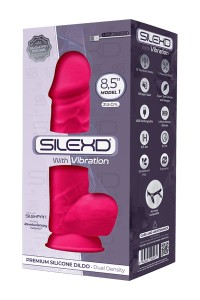 Vibratore a doppia densità rosa 21,5 cm