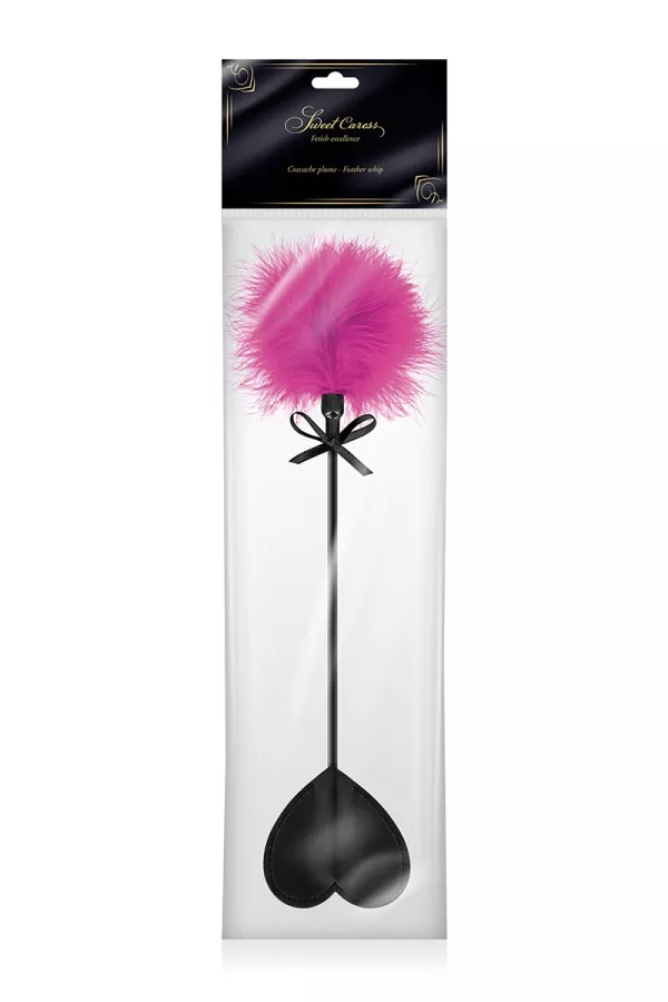 Tappetino a cuore con pompon fucsia