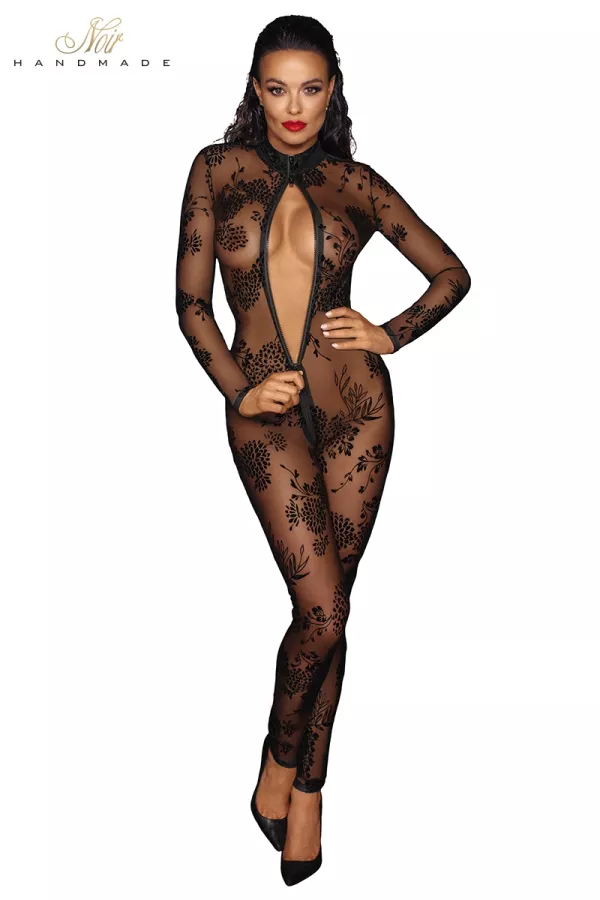 Tuta in tulle floccato F237 Tuta in tulle floccato F237