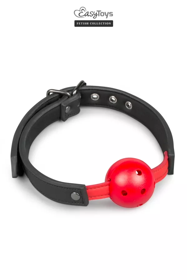 Gagged Ball mit rotem Ball Gagged Ball mit rotem Ball