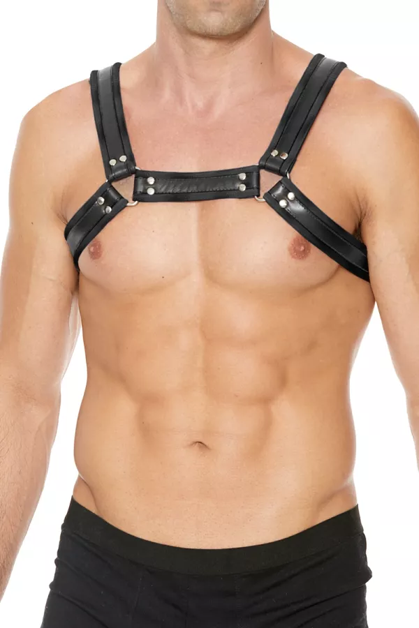 Harnais Buckle Bulldog noir - Ouch! Harnais Buckle Bulldog noir - Ouch!