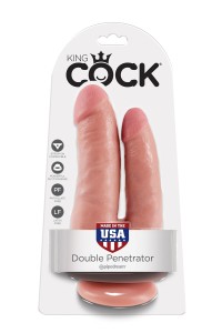 Doppelpenetrationsdildo 15 cm - King Cock | Tentations.ch