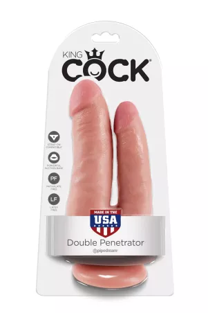 Doppelpenetrationsdildo 15 cm - King Cock | Tentations.ch