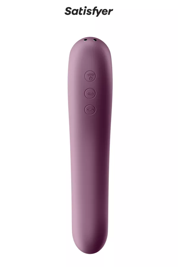 Stimulatore Dual Kiss bordeaux