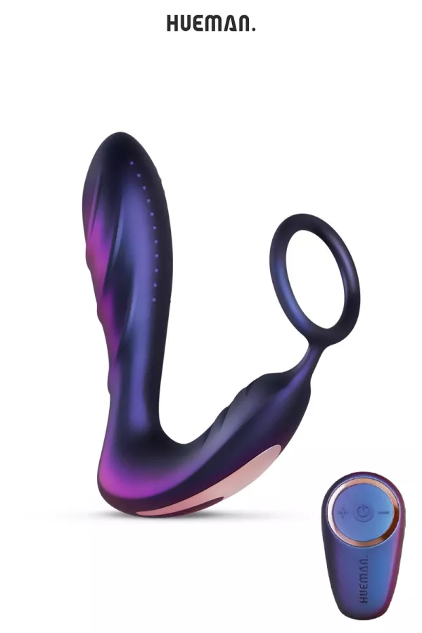 Plug vibrant et cockring Black Hole - Hueman Plug vibrant et cockring Black Hole - Hueman