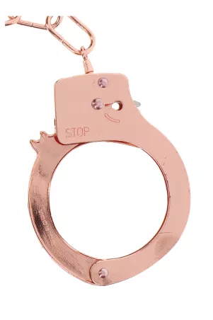 Manette in metallo oro rosa