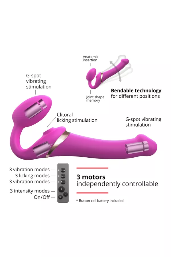 Strap on-me Multi Orgasm Fuchsia L