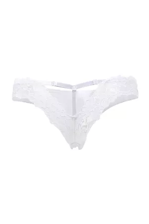 Brazilian white thong