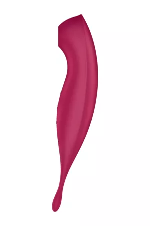 Stimulatore Satisfyer Twirling Pro+ Rosso collegato