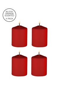 4 candele SM rosse profumate