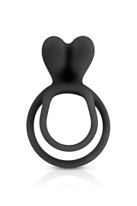 Doppio cockring nero