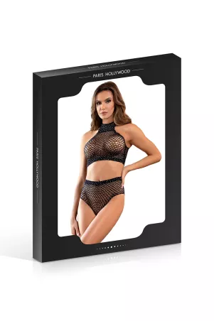 2-teiliges Netz- und Strass-Set