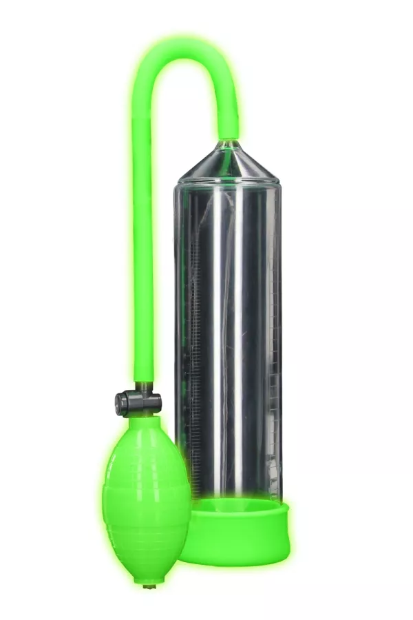 Classica pompa per pene che si illumina al buio Classica pompa per pene che si illumina al buio