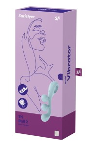 Multi-vibromasseur Tri Ball 2 bleu - Satisfyer