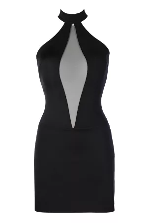 Schwarzes Kleid V-9269