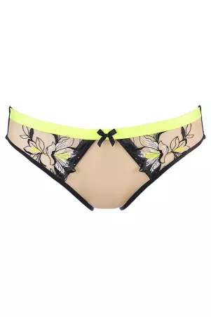 Culotte flesh and fluo V-10153
