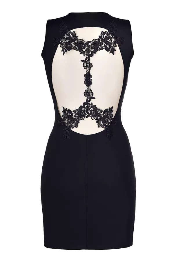 Robe noire V-9209 - Axami
