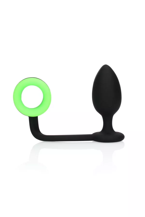 Plug con anello fallico fosforescente Plug con anello fallico fosforescente